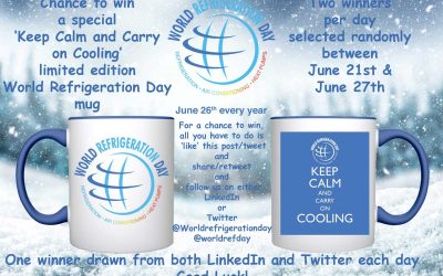 Keep Calm and Win a World Refrigeration Day mug